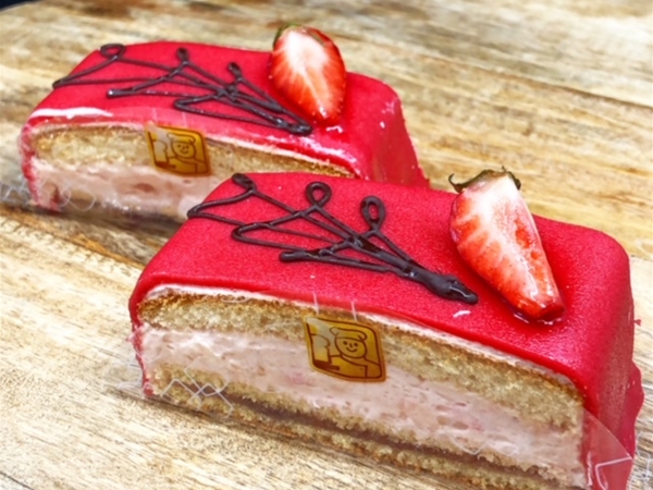 Moscovisch aardbei gebakje