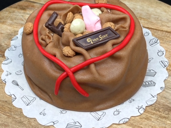 Zak van sinterklaas taart