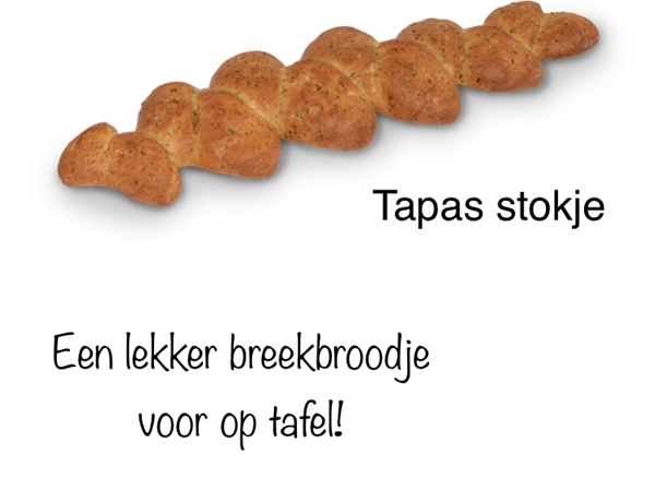 tapas stokje&nbsp;half afgebakken